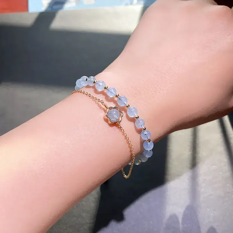 Jingyao Ice Blue Double Layer Bracelet with Multi Circles — feature 9