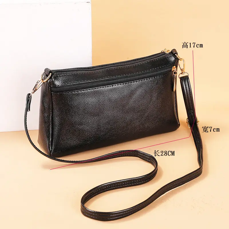 2021 Retro Women's Lychee Pattern Shoulder Bag - Image 3