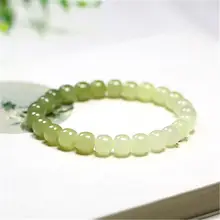 Natural Freshwater Pearl Bracelet with Hetian Jade Single Circle — feature 19