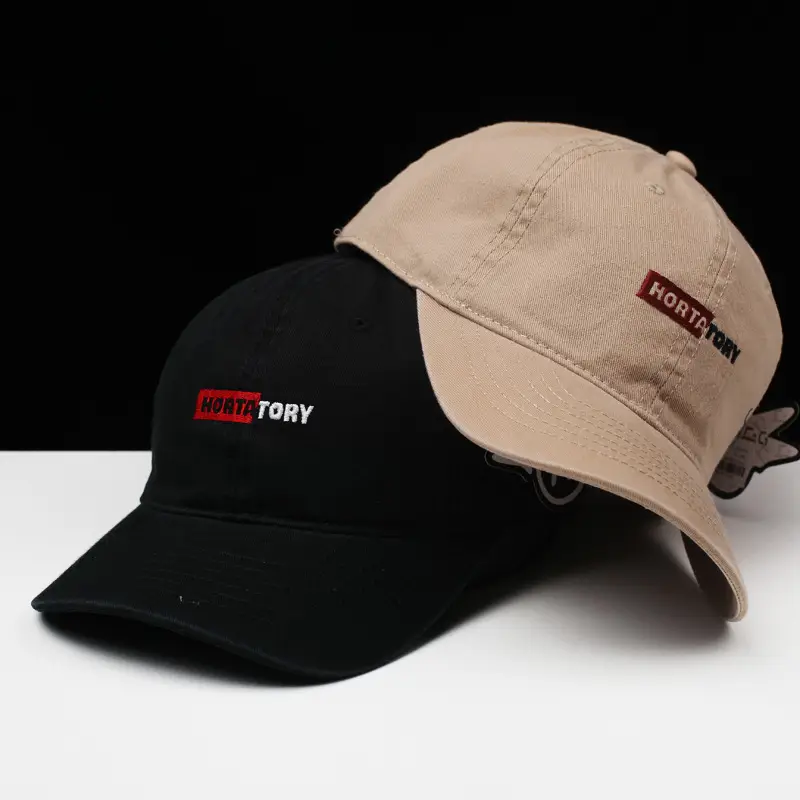 White Cotton Cap with Logo & Leaf Design