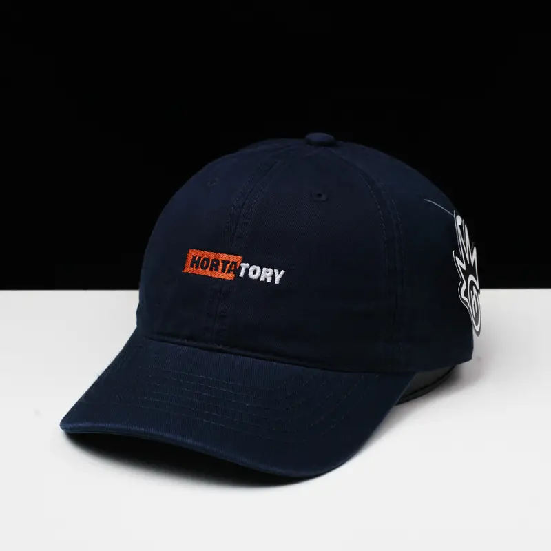 White Cotton Cap with Logo & Leaf Design — feature 4