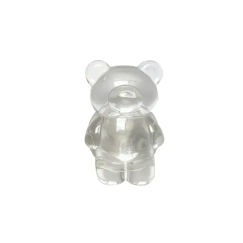 Transparent Bear Mobile Phone Holder with Pearl Chain - Image 7