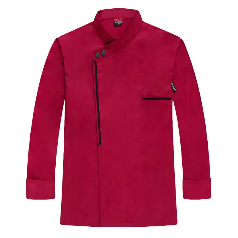 Men & Women Maroon Zip Front Suit Set - Image 3