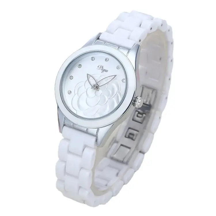 White Ceramic Women's Luminous Quartz Watch - Image 7