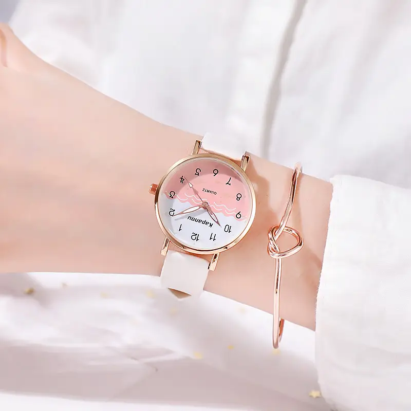 Korean Style Student Watch with Luminous Dial