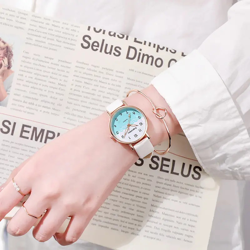 Korean Style Student Watch with Luminous Dial
