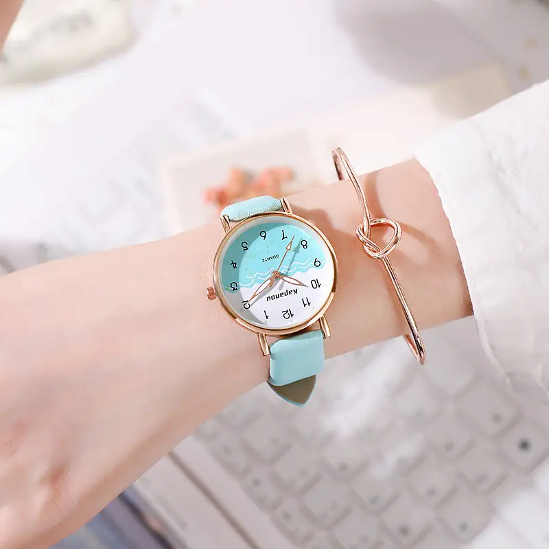 Korean Style Student Watch with Luminous Dial