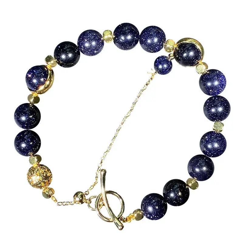 Jingyao Starry Sky Blue Sand Stone Adjustable Bracelet