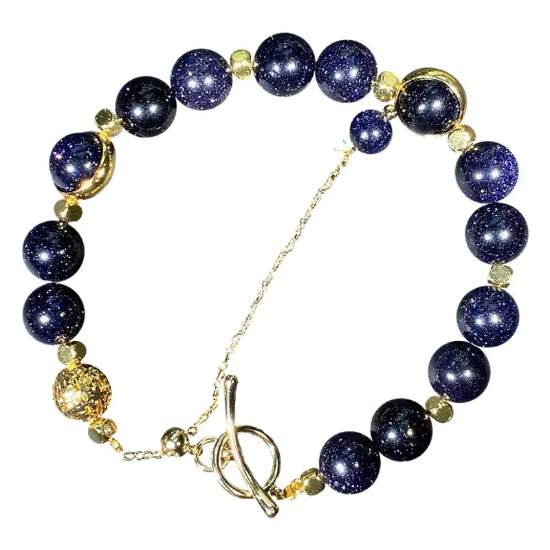 Jingyao Starry Sky Blue Sand Stone Adjustable Bracelet