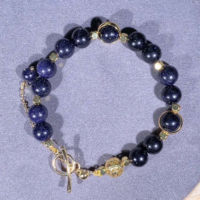 Jingyao Starry Sky Blue Sand Stone Adjustable Bracelet — feature 11