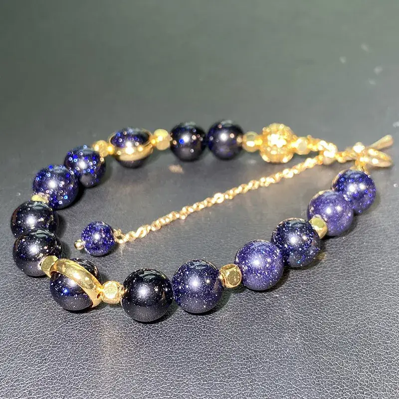 Jingyao Starry Sky Blue Sand Stone Adjustable Bracelet — feature 8
