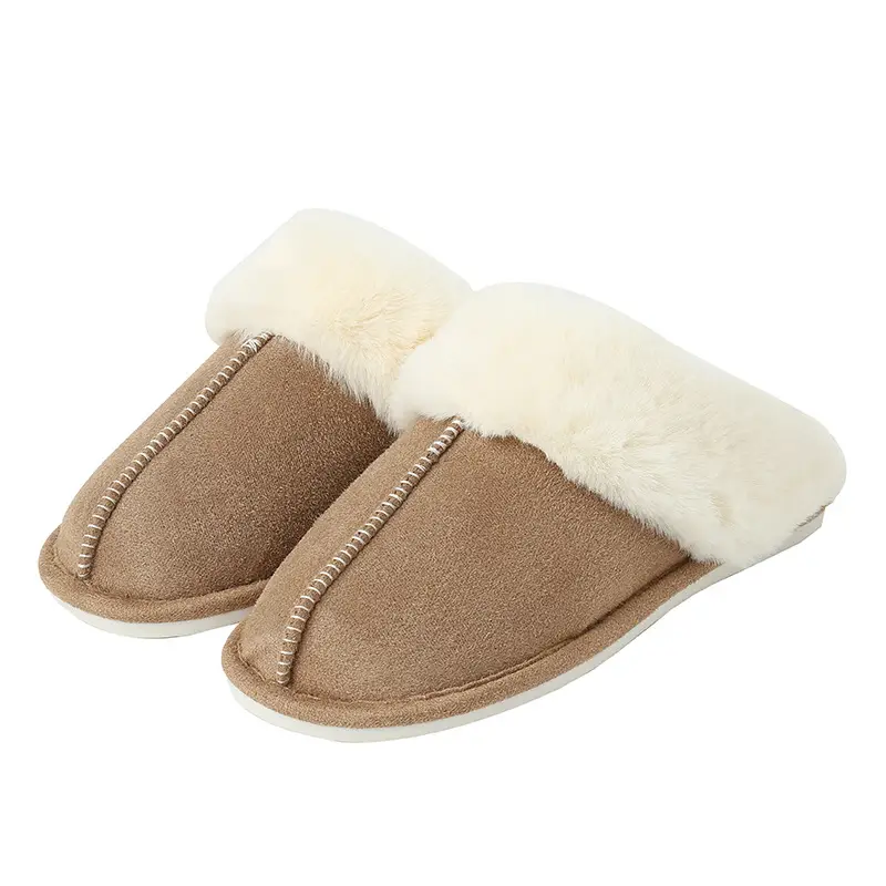 Cross-border e-commerce Amazon Mao Mouth Increase Home Slippers Men's and Women's Indoor and Outdoor Warm Slippers Cotton Slippers in stock