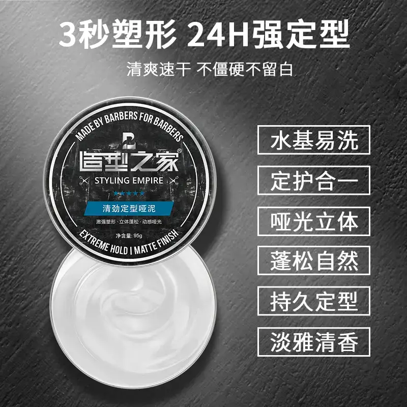 Styling Clay Wax for Men Matte Long Lasting - Image 10