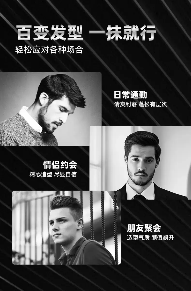 Styling Clay Wax for Men Matte Long Lasting — feature 15