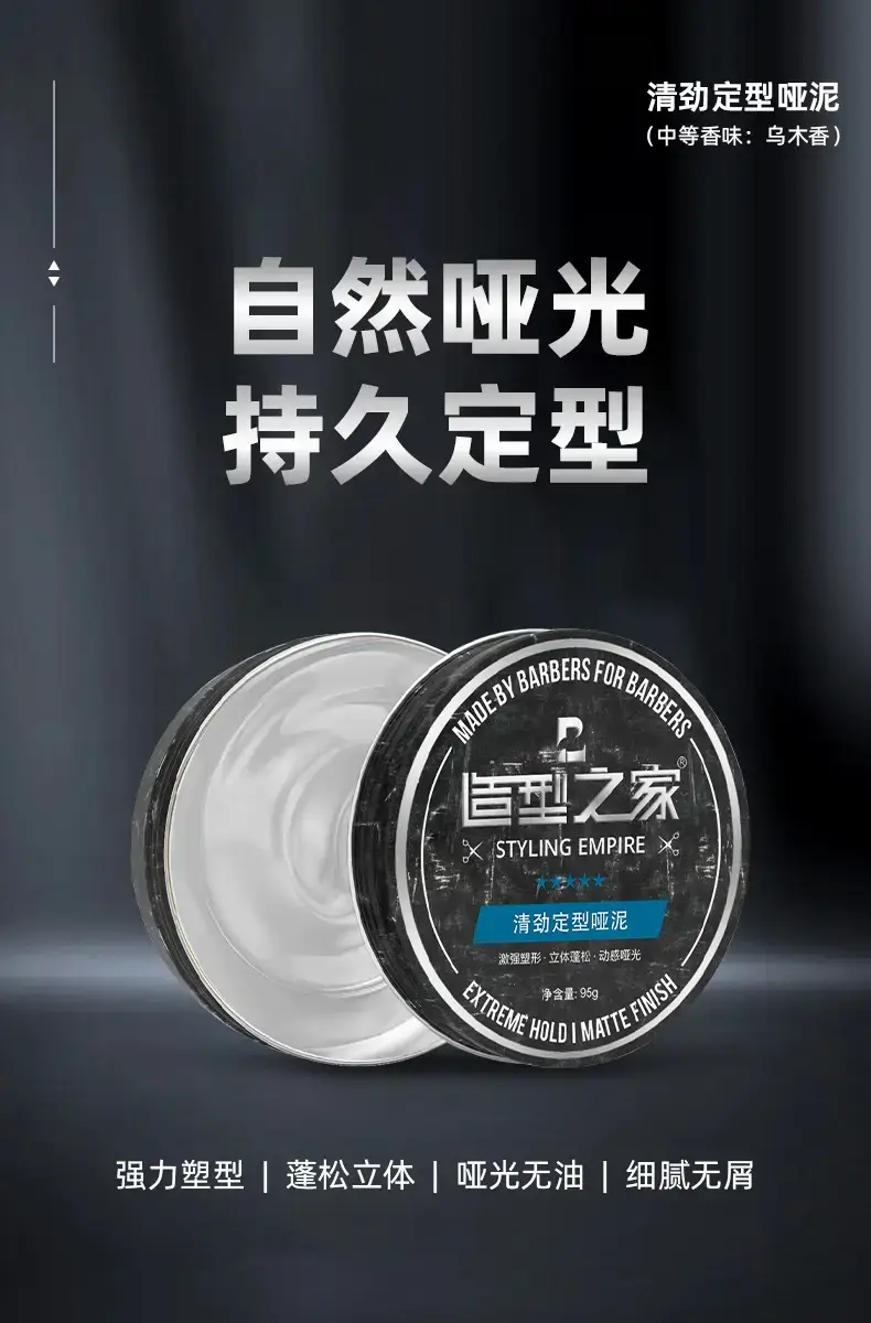Styling Clay Wax for Men Matte Long Lasting — feature 4
