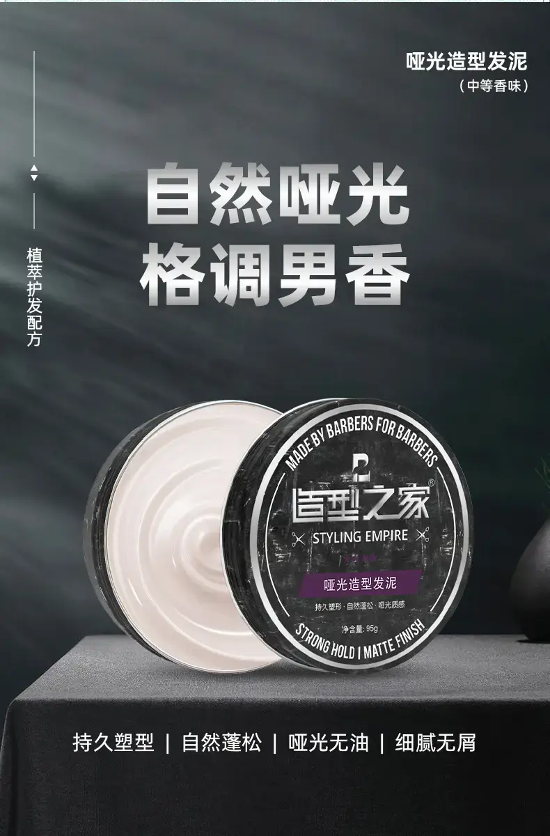 Styling Clay Wax for Men Matte Long Lasting — feature 6