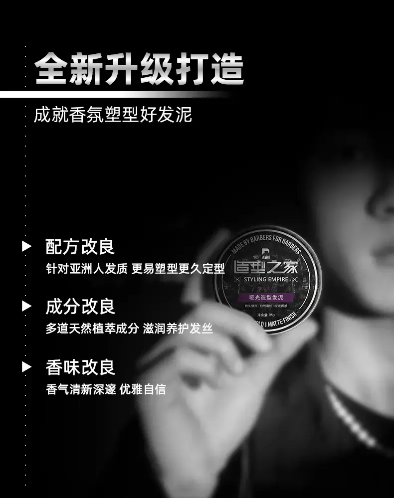Styling Clay Wax for Men Matte Long Lasting — feature 8