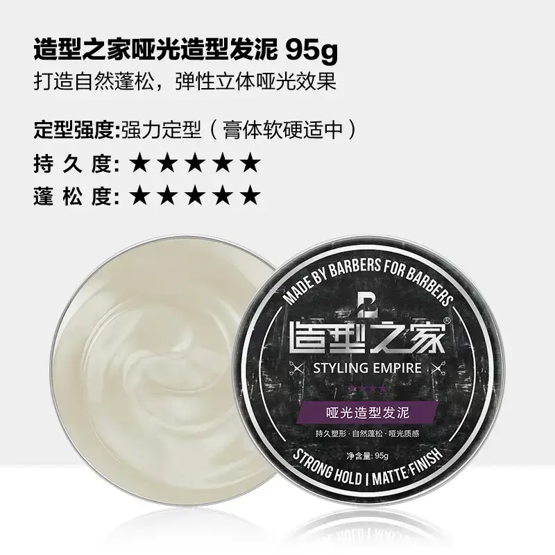 Styling Clay Wax for Men Matte Long Lasting - Image 4
