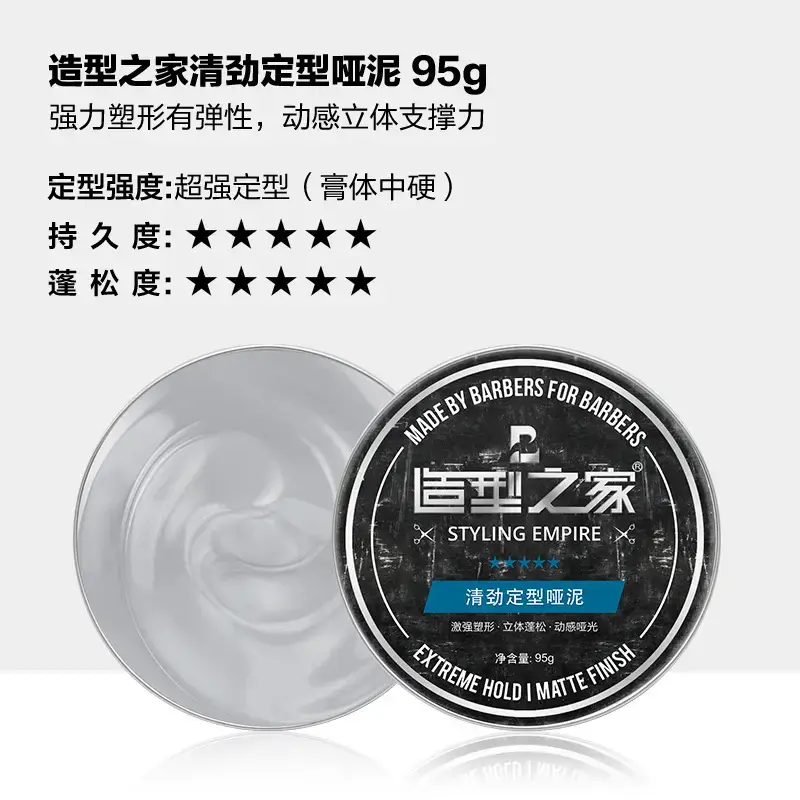 Styling Clay Wax for Men Matte Long Lasting - Image 5