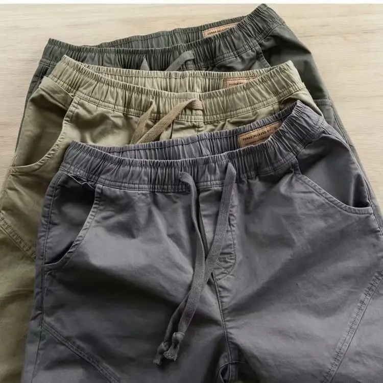 Men's Loose Casual Pants Spring Autumn Solid Color — feature 11