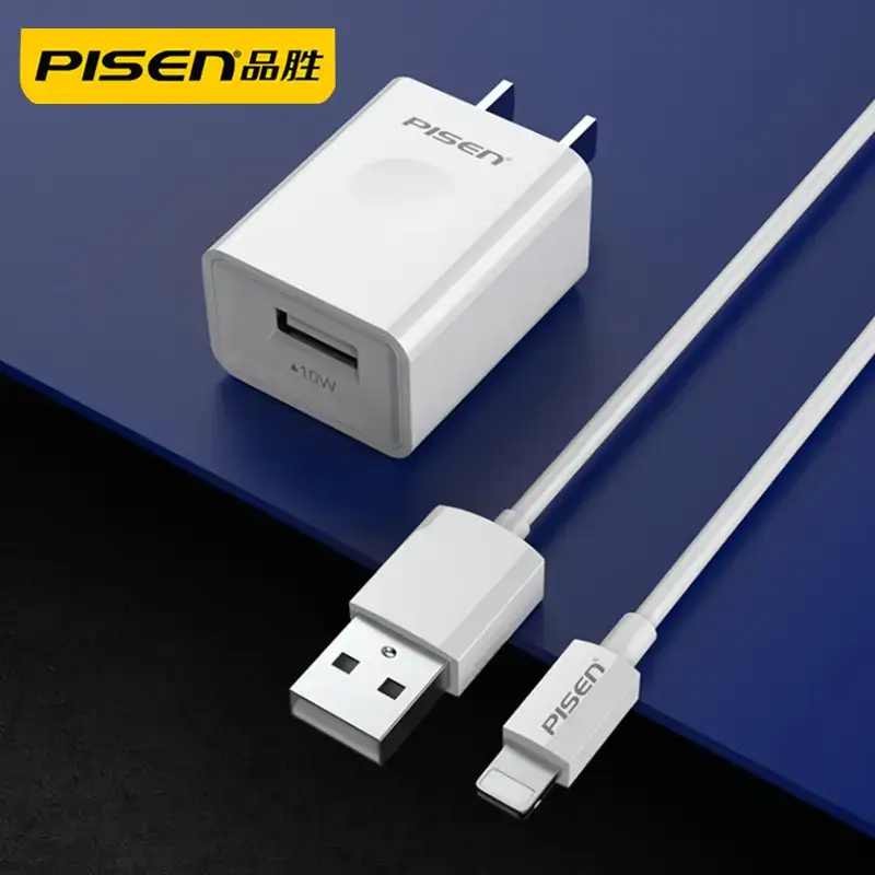 Pisen Fast Charging USB-C to iPhone 7+ 2A Charger Set - Image 3