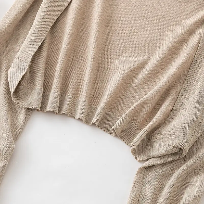 Women Ice Silk Knitted High-Waist Shawl Jacket Summer 2025 — feature 7