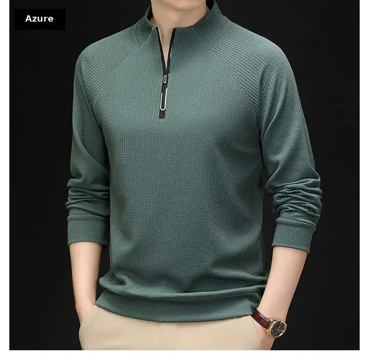2025 Men Long Sleeve Korean Style T-Shirt Brown — feature 13