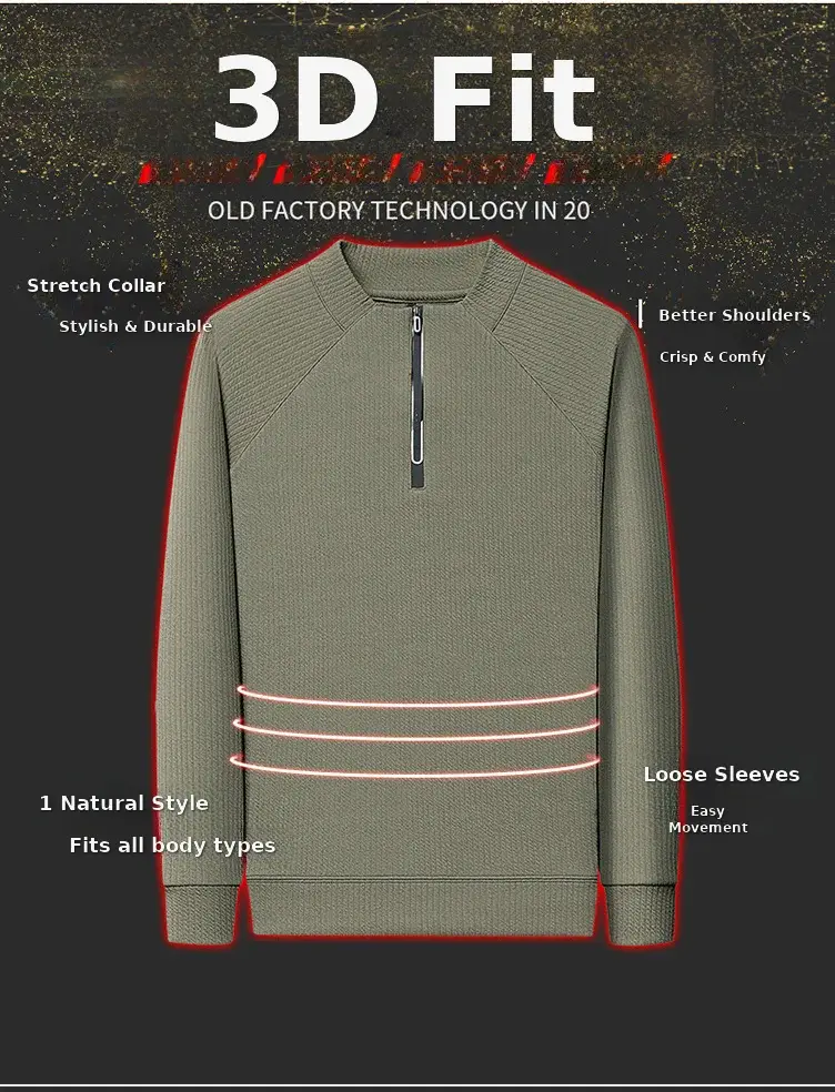 2025 Men Long Sleeve Korean Style T-Shirt Brown — feature 3