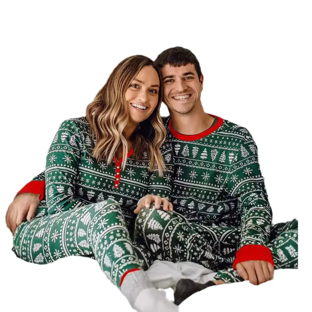 2025 Christmas Family Pajamas Set European American Winter - Image 6