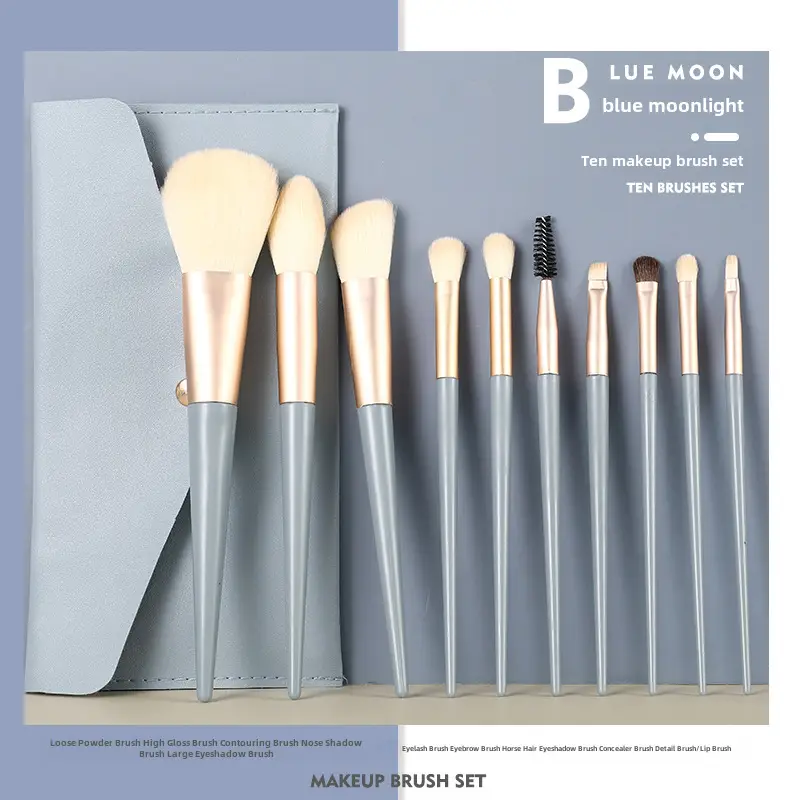 Soft Bristled Makeup Brush Set for Beginners - Image 5