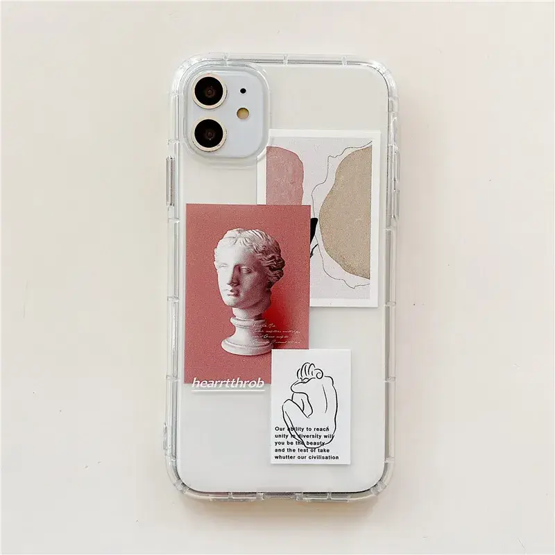 Transparent TPU iPhone Cases 14" DIY Creative Anti-Fall - Image 2