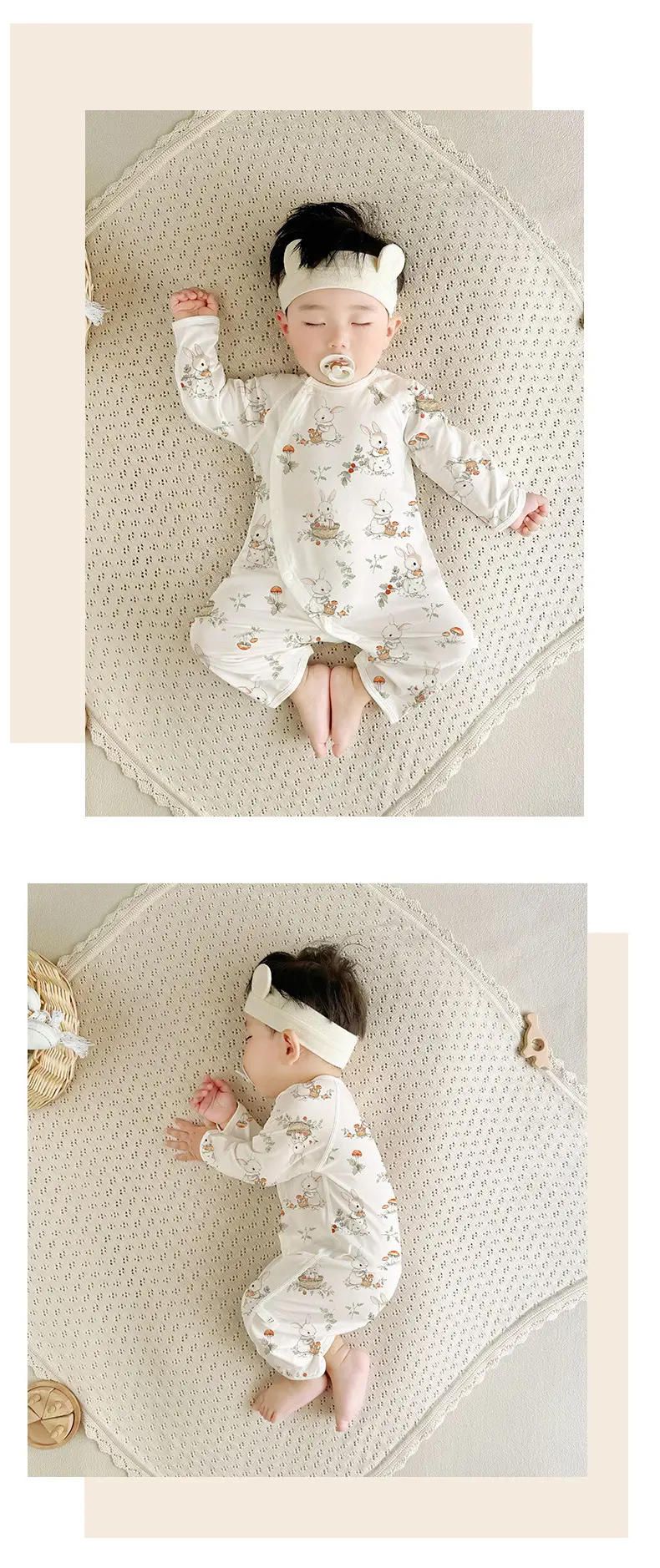 Baby Lyocell Romper 3-24M Cotton Soft Skin Friendly — feature 13