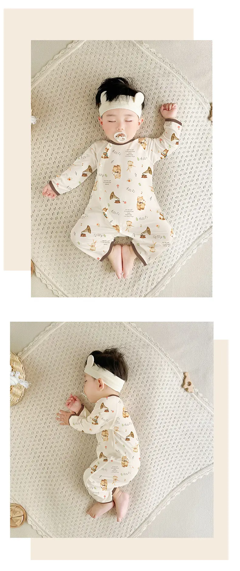 Baby Lyocell Romper 3-24M Cotton Soft Skin Friendly — feature 14