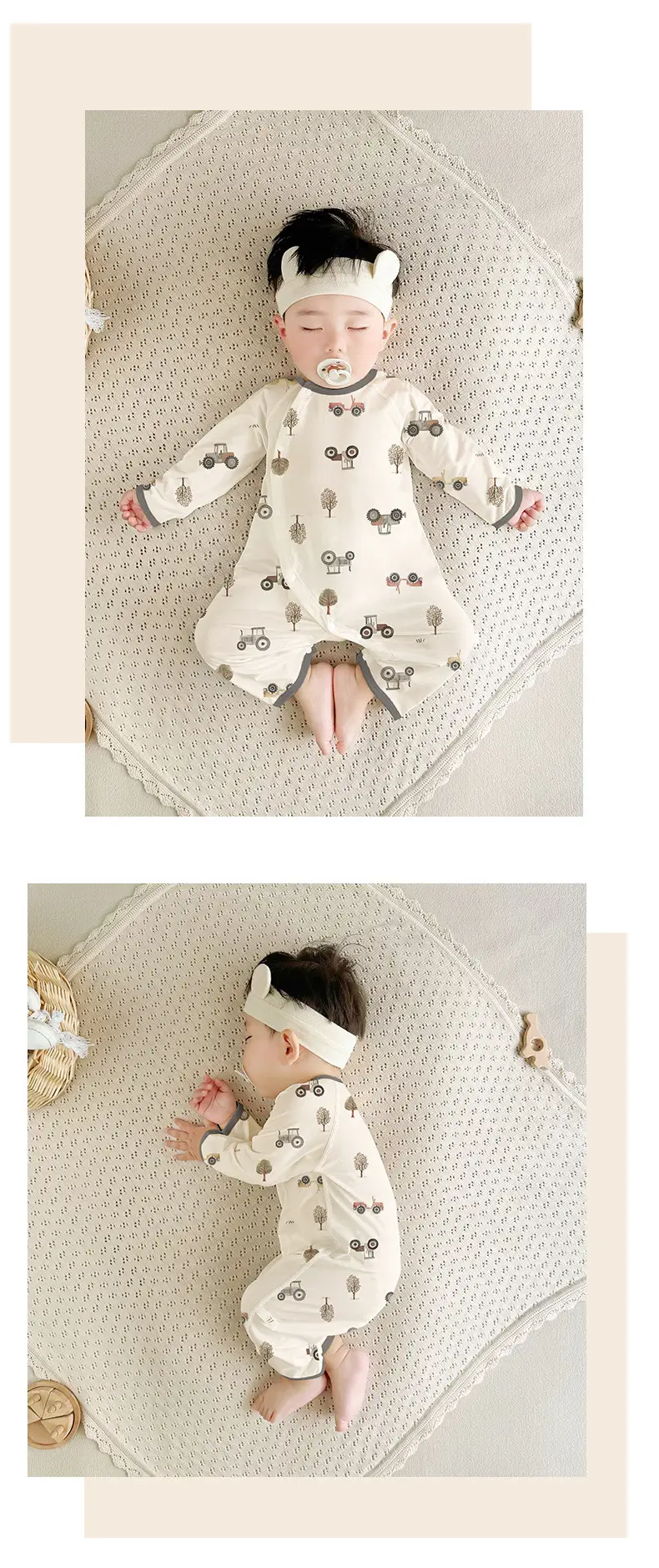 Baby Lyocell Romper 3-24M Cotton Soft Skin Friendly — feature 15