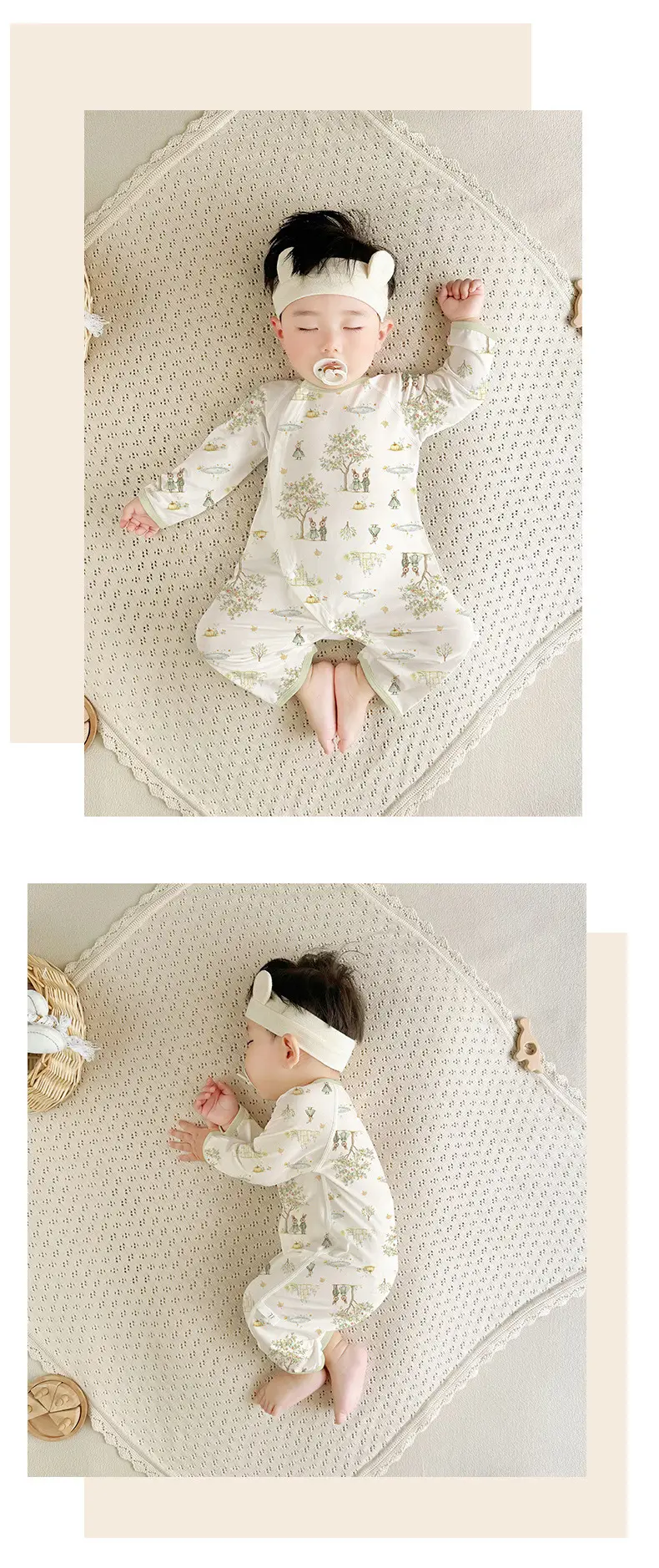 Baby Lyocell Romper 3-24M Cotton Soft Skin Friendly — feature 16