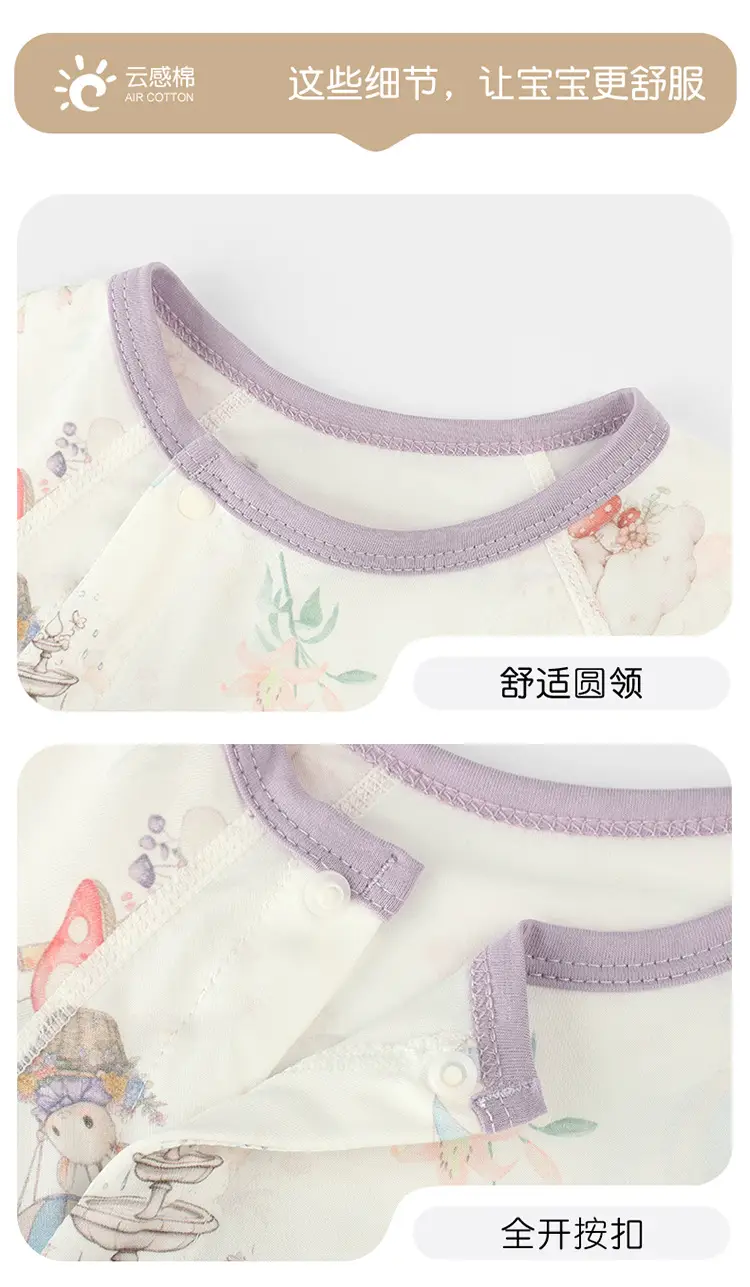 Baby Lyocell Romper 3-24M Cotton Soft Skin Friendly — feature 18