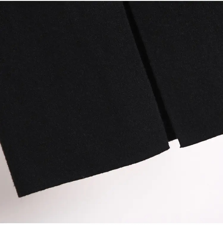 Yunshu Long Wool Plain Skirt Cream — feature 24