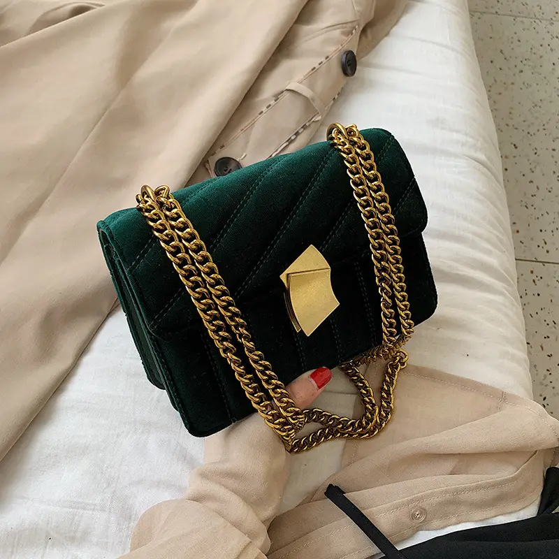 Red Velvet Crossbody Bag for Women 2021 - Image 2