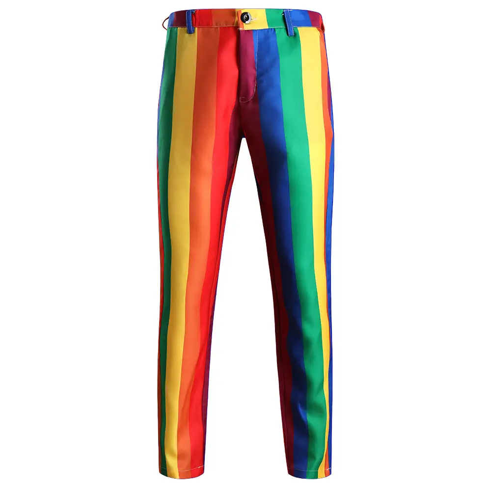 Rainbow 3D Printed Waistcoat Trousers Set - Image 2