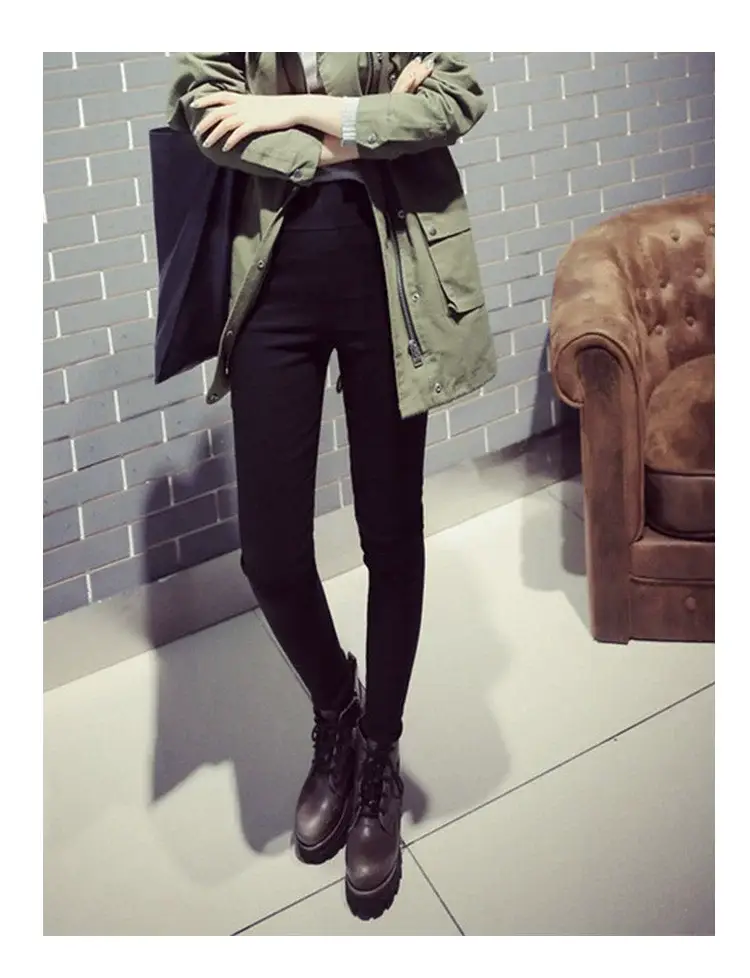 2021 Korean Style Ankle Pants Women Stretch Slimming Holes — feature 13