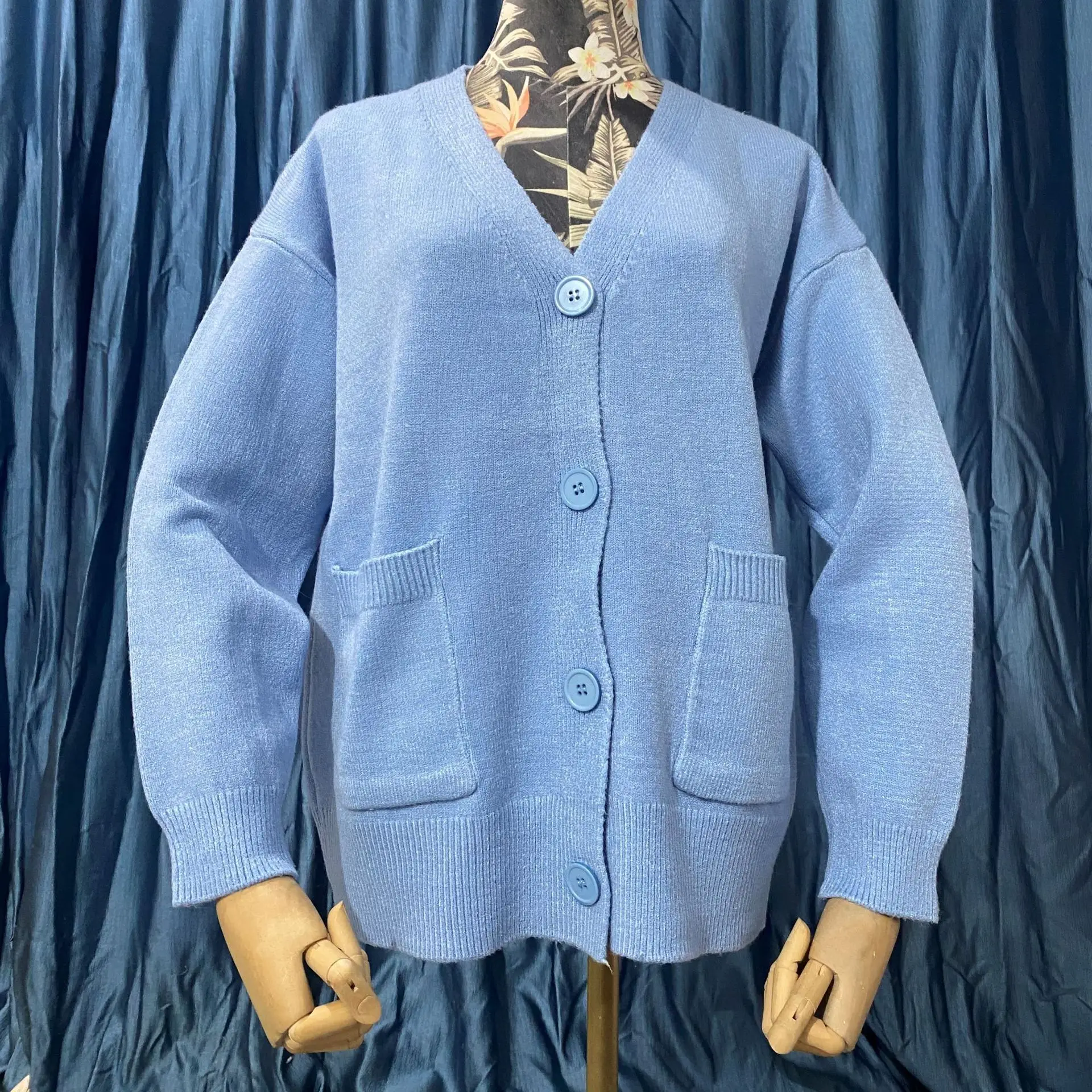 Girls Pink Knit Cardigan Long Sleeve School Outfit - Image 12