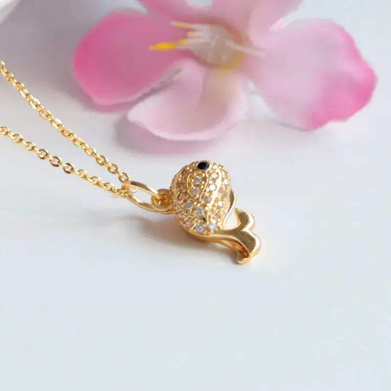 Gold Dolphin Pearl Pendant Necklace for Women — feature 12