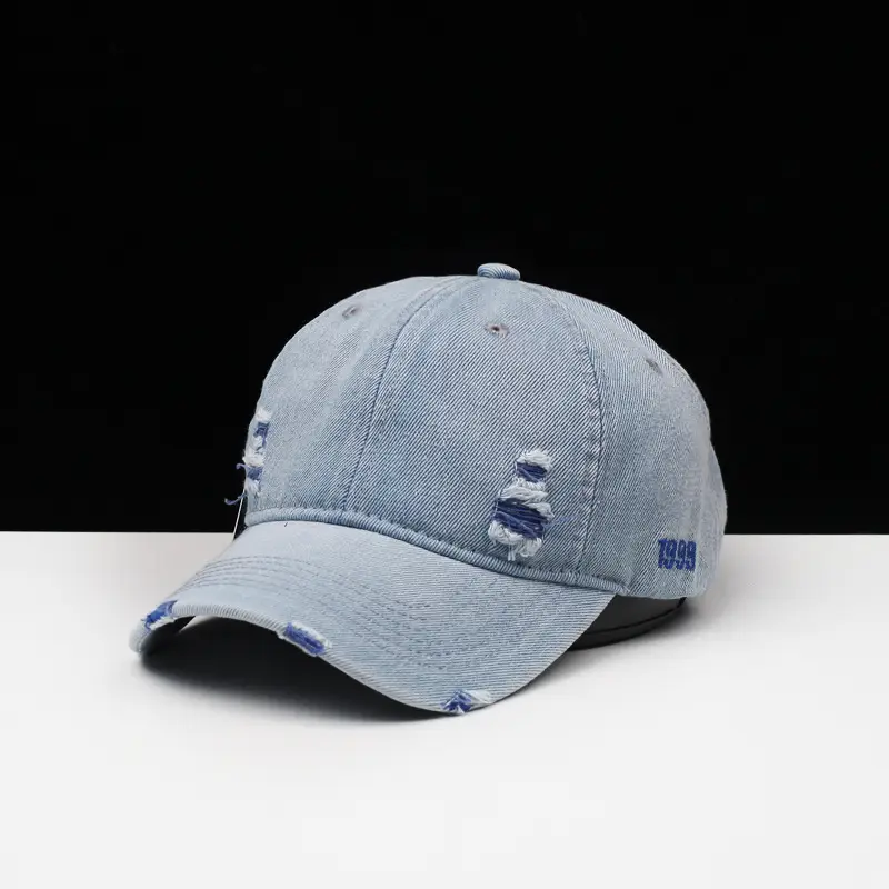 Women Distressed Washed Cap with Embroidery 2021 — feature 4