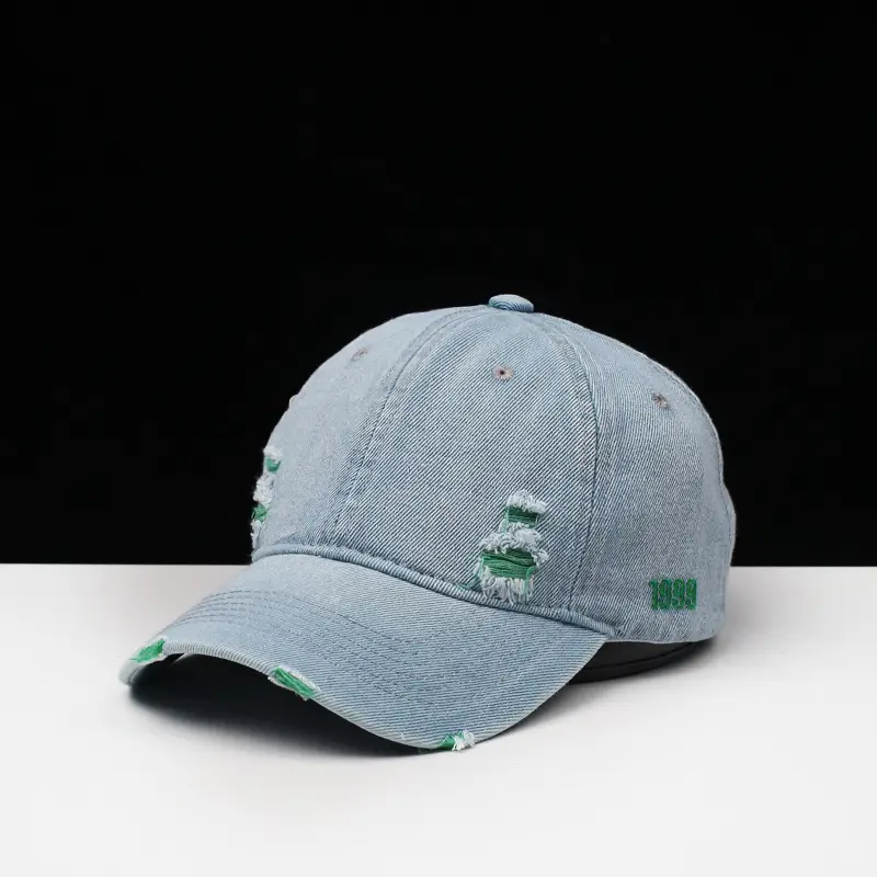 Women Distressed Washed Cap with Embroidery 2021 — feature 6