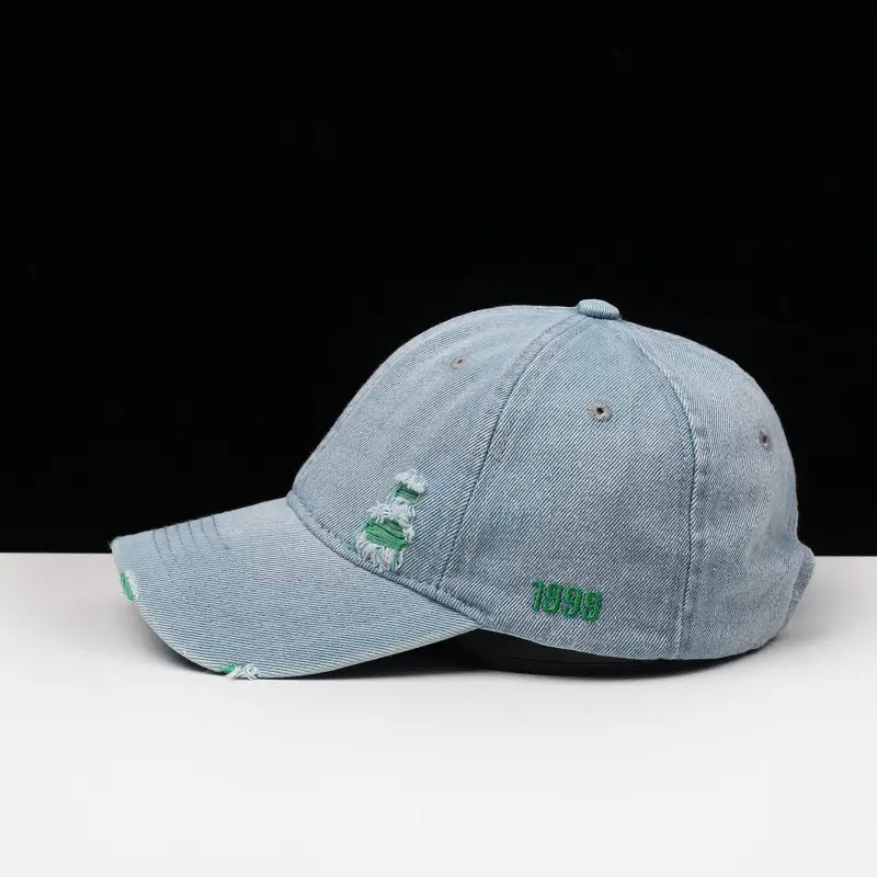 Women Distressed Washed Cap with Embroidery 2021 — feature 7
