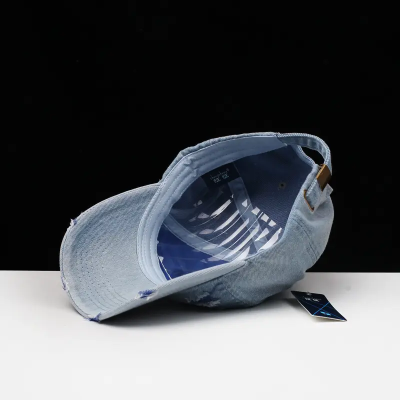 Women Distressed Washed Cap with Embroidery 2021 — feature 9