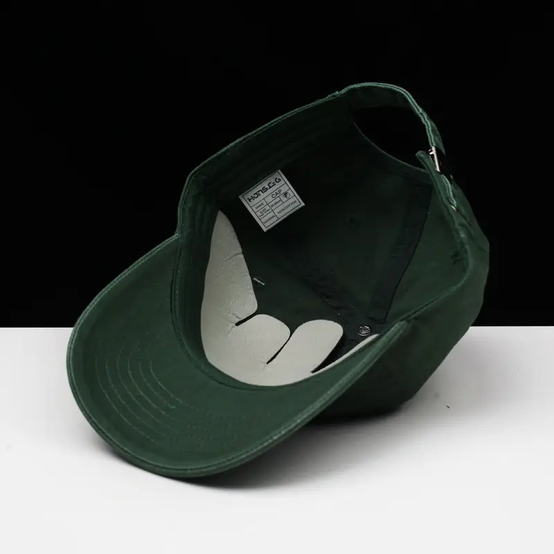 Japanese Embroidered Pure Cotton Baseball Cap Green — feature 7
