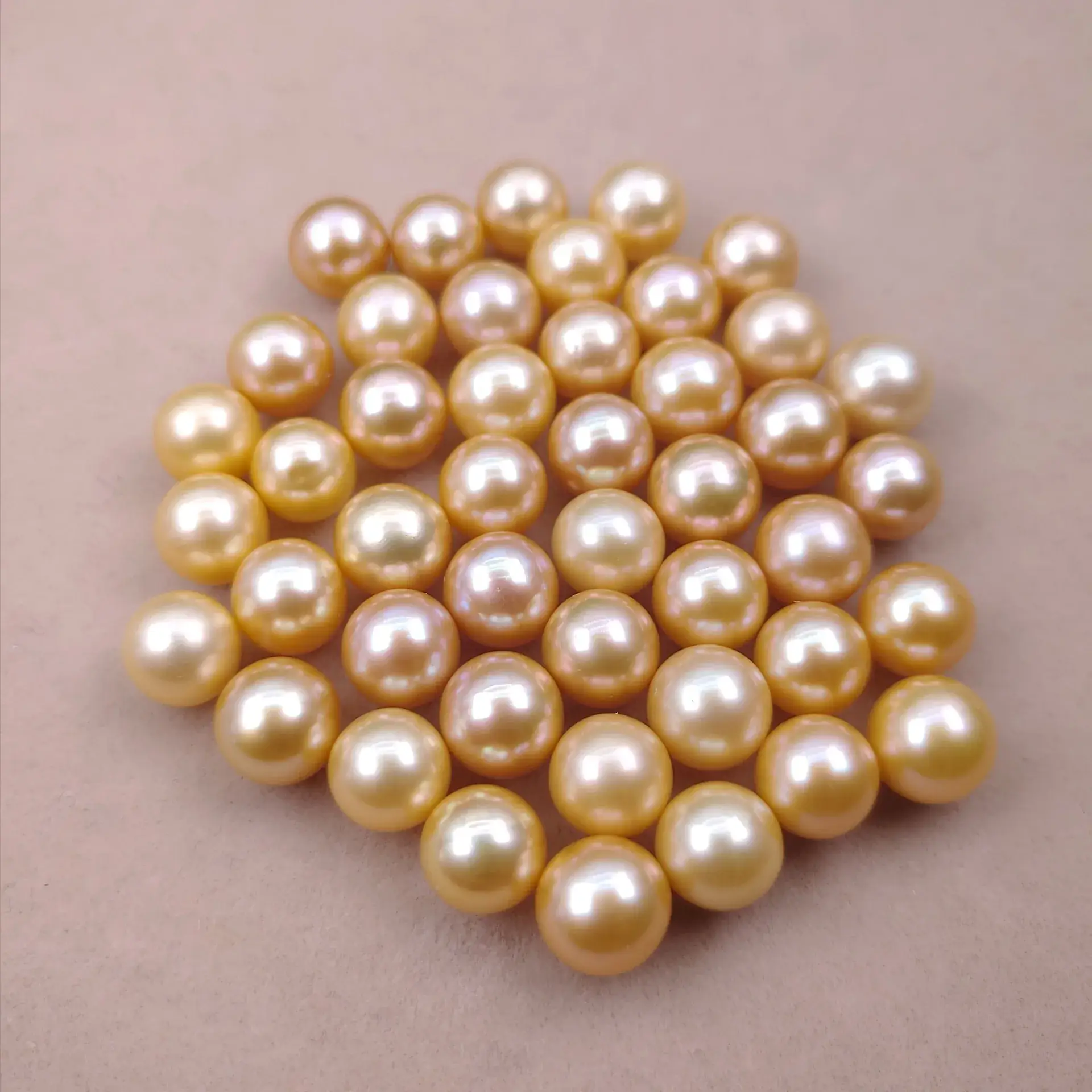 South Sea Gold Pearls 8-11mm DIY Earrings - Image 5
