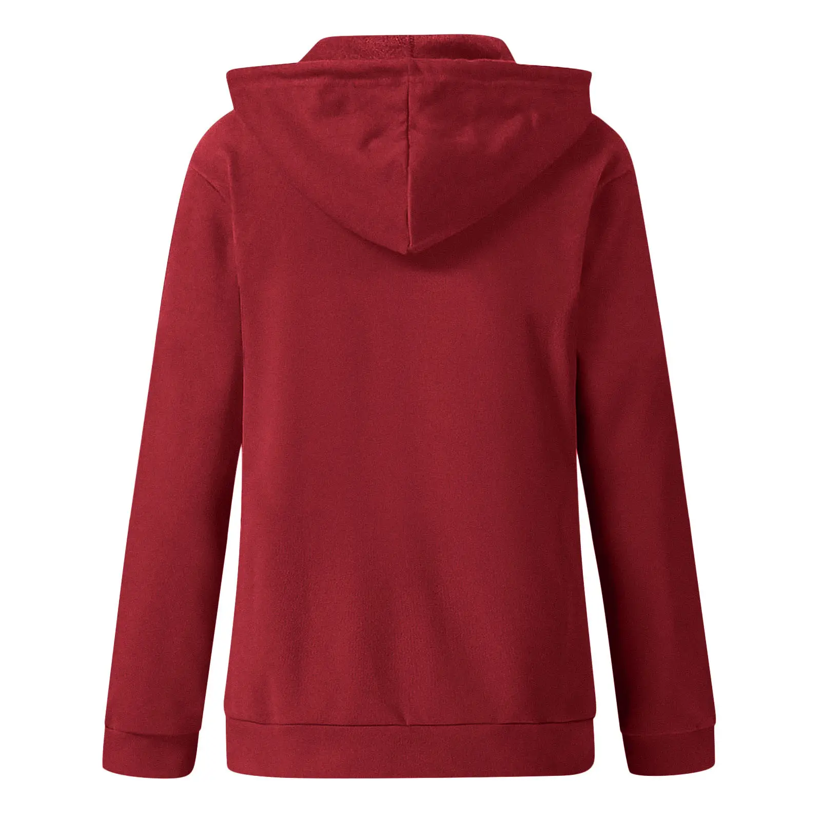 Green Zipper Hoodie Sweatshirt Women Long Sleeve Drawstring — feature 17