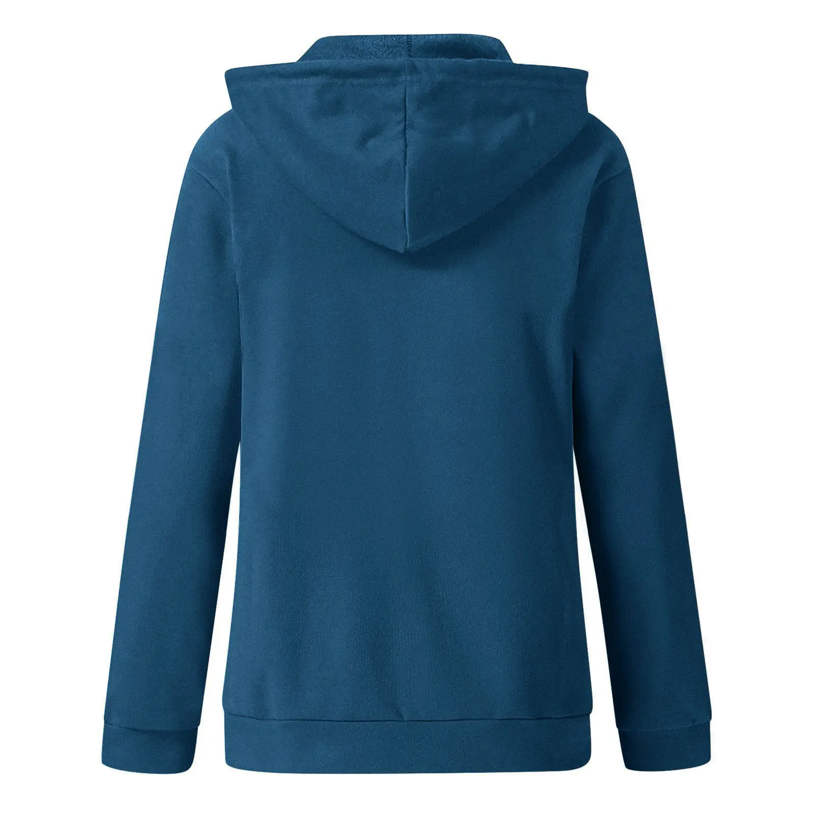 Green Zipper Hoodie Sweatshirt Women Long Sleeve Drawstring — feature 28